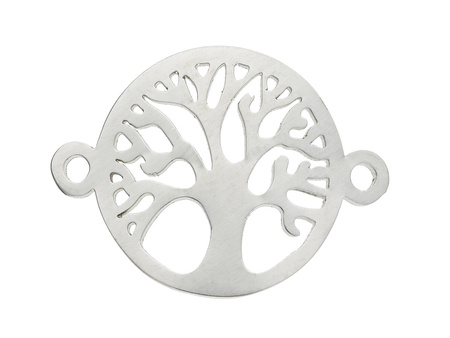 Drzewo / łącznik / stal chirurgiczna / 22x17x1.5mm / srebrny / 1szt