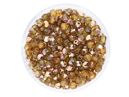 Firepolish™ / 3mm / Copper / Topaz / 40szt