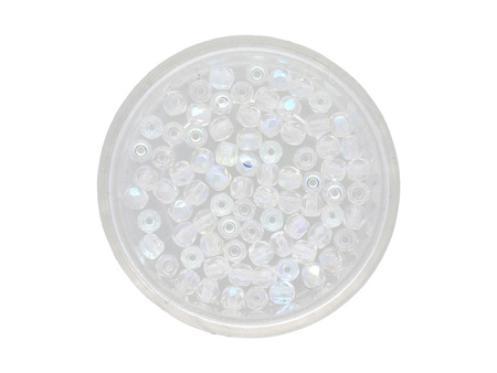 Firepolish™ / 3mm / Crystal / AB / 40szt
