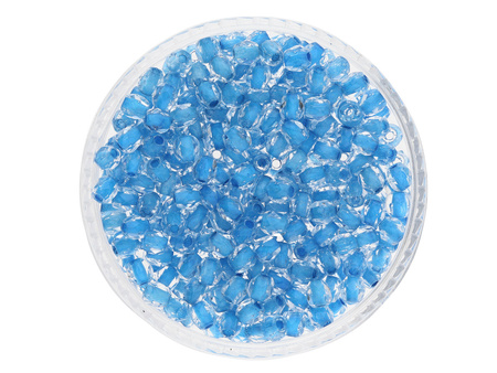 Firepolish™ / 3mm / Crystal / Blue Lined / 40szt