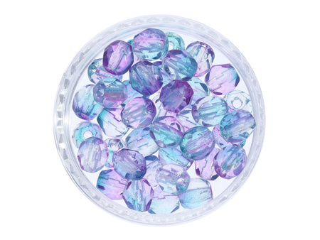 Firepolish™ / 3mm / Dual Coat / Pink Blue / 40szt