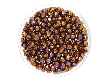 Firepolish™ / 3mm / Luster Opaque / Red / 40szt