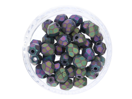 Firepolish™ / 3mm / Matte Iris / Purple / 40szt