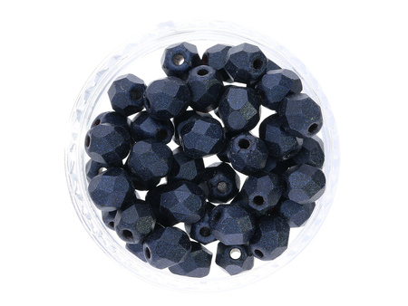 Firepolish™ / 3mm / Metallic Suede / Dark Blue / 40szt