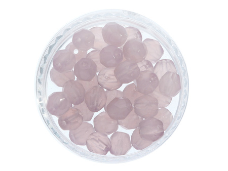 Firepolish™ / 3mm / Milky / Dark Amethyst / 40szt