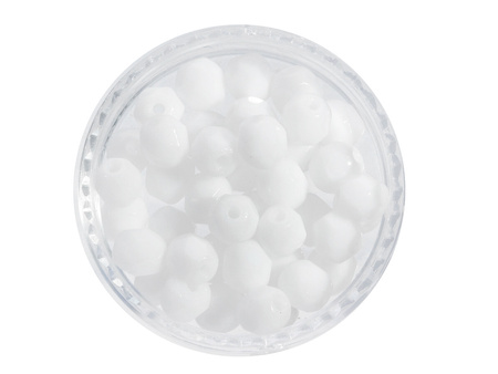 Firepolish™ / 3mm / Opaque / Alabaster / 40szt