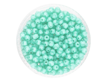 Firepolish™ / 3mm / Opaque / Dark Azur Turquoise / 40szt