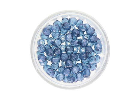 Firepolish™ / 4mm / Luster Crystal / Baby Blue / 40szt
