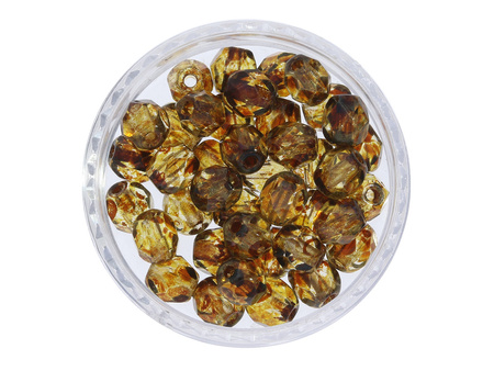 Firepolish™ / 4mm / Picasso / Crystal / 40szt