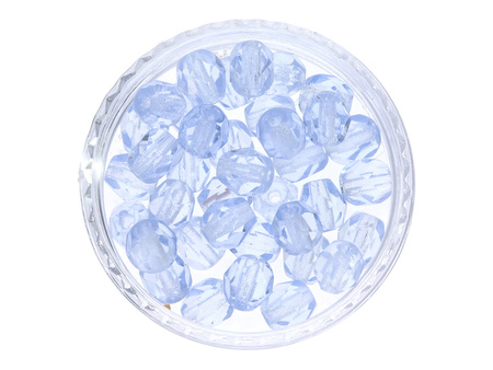 Firepolish™ / 4mm / Transparent / Lt. Sapphire / 40szt