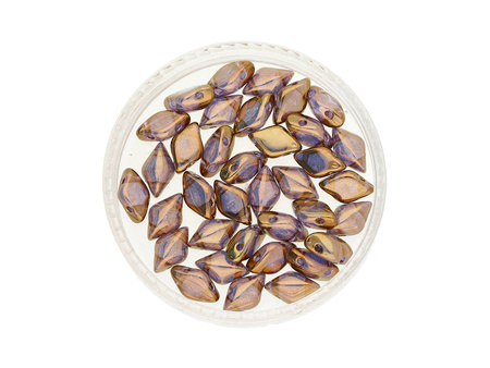 GEMDUO™ / 8x5mm / Crystal / Bronze / 5g / ~35szt