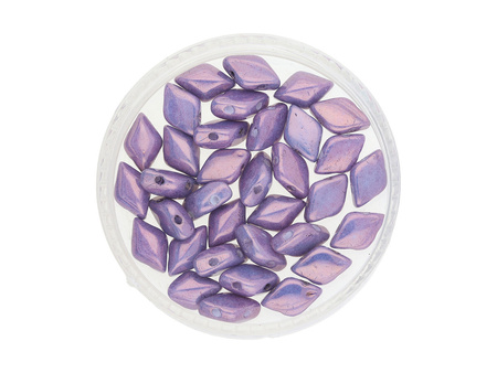 GEMDUO™ / 8x5mm / Luster Metallic / Amethyst Chalk / 5g / ~35szt