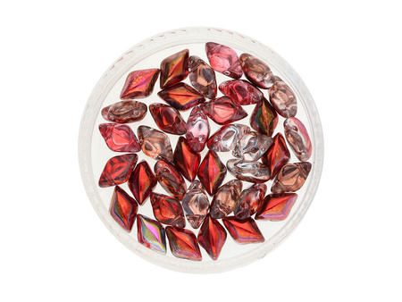 GEMDUO™ / 8x5mm / Magic Line / Red Brown / 5g / ~35szt