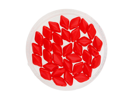 GEMDUO™ / 8x5mm / Opaque / Red /5g / ~35szt