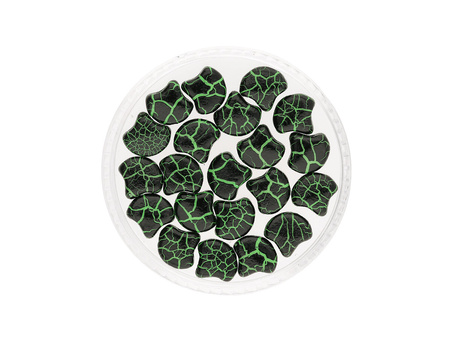 GINKO™ / 7.5x7.5mm / Ionic Jet / Green / 5g / ~20szt