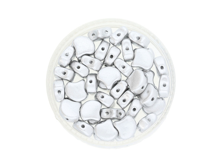 GINKO™ / 7.5x7.5mm / Matte Metallic / Silver / 5g / ~20szt