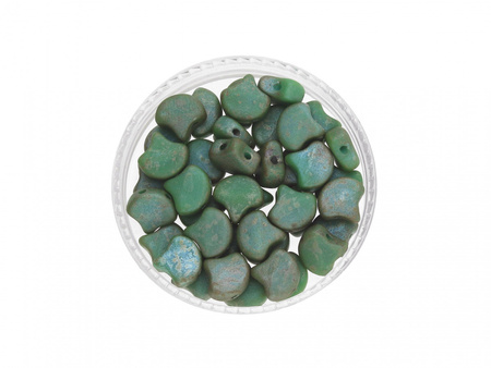 GINKO™ / 7.5x7.5mm / Matte / Opaque / Turquoise Rembrandt / 5g / ~20szt