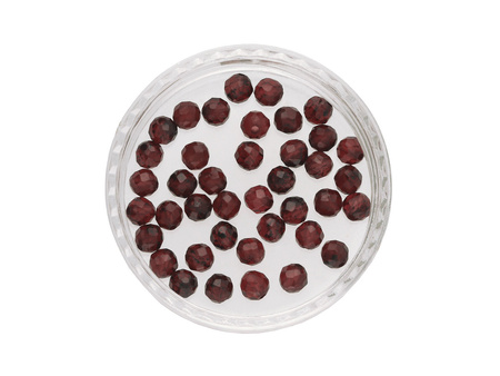 Granat / kula fasetowana / 3mm / 40szt