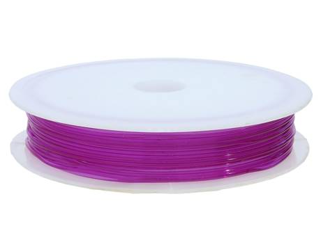 Gumka silikonowa na szpulce / 0.5mm / kolor fioletowy / 18m