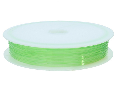 Gumka silikonowa na szpulce / 0.6mm / kolor zielony / 15m