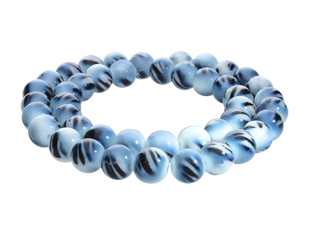 HAPPY™ / kula / 10mm / zebra / 40szt