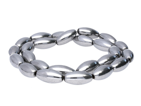 Hematyt, kamień naturalny / oliwka / 12x6x6mm / Silver / otwór 1.2mm / 32szt