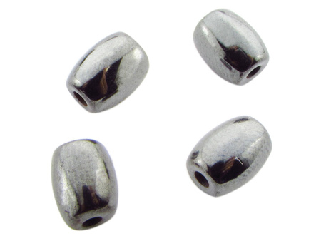 Hematyt, kamień naturalny / oliwka / 6x4x4mm / Classic Black / otwór 0.5mm / 65szt