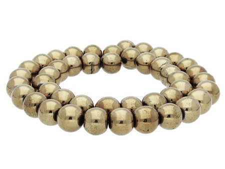 Hematyt / kula / 10mm / Aged Gold / 40szt