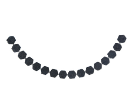 Hematyt / plaster miodu / 3x3x2mm / Classic Black / 14szt