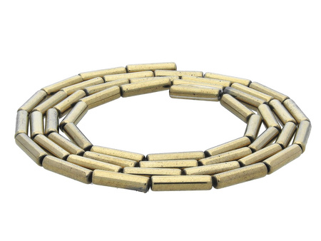 Hematyt / walec / 8x2x2mm / Aged Gold / 50szt
