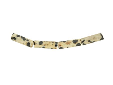 Jaspis dalmatyńczyk / walec / 13x4mm / otwór 1mm / 4szt