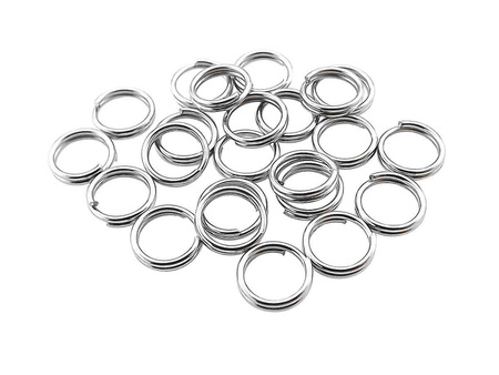 Kółka podwójne / sprężynki / 5mm / kolor oksydowany / otwór 4mm / drut 0.6mm / 350szt