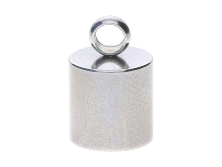 Końcówki do wklejania / stal chirurgiczna / 12x8x8mm / srebrny / otwór 7mm / 2szt
