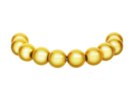 Koraliki miracle / kula / 10mm / żółty / 10szt