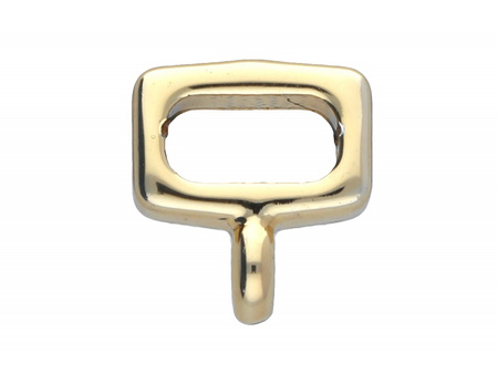 Kostka / krawatka / 3x10x8.5mm / KC Gold / otwór 6x3mm / uchwyt 1.5mm / 4szt