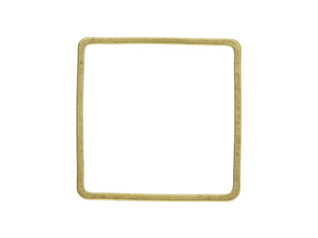 Kwadrat / baza geometryczna / mosiądz / 15x15mm / 12szt