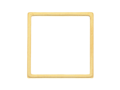 Kwadrat / baza geometryczna / stal chirurgiczna / 20x20mm / złoty / 1szt