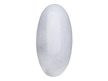Kwarc mleczny / kaboszon / owal / 15x30x6mm / 1szt