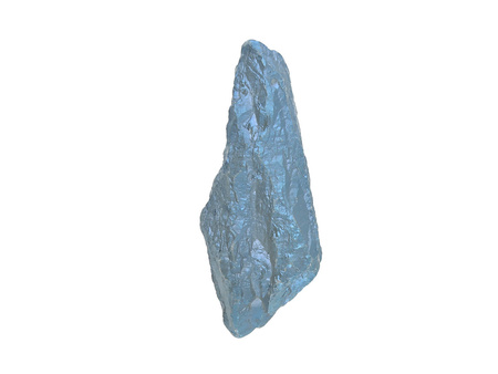 Kwarc tytanowy / grot nieregularny / 57x22x21mm / siny / 1szt