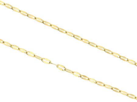 Łańcuszek owale / 3x1mm / stal chirurgiczna / złoty / 1m