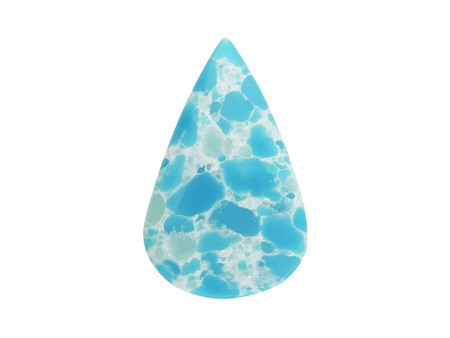 Larimar / kaboszon / 35x22x5mm / klasa AAA / niebieski / 1szt