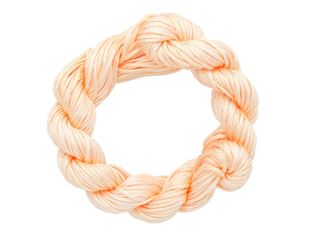 Mcord™ / Sznurek do makramy / nylonowy / 1mm / brzoskwiniowy / 27m