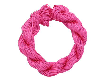 Mcord™ / Sznurek do makramy / nylonowy / 1mm / malinowy / 27m