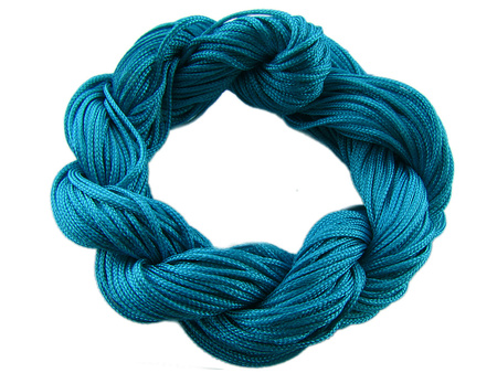 Mcord™ / Sznurek do makramy, nylonowy do stopienia 1mm / morski / 27m