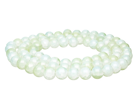 Mistic™ / kula / 12mm / biało-pistacjowy / 65szt