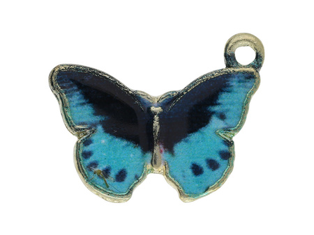 Motyl SweetCharm™ / zawieszka / 15x20mm / KC Gold / 2szt