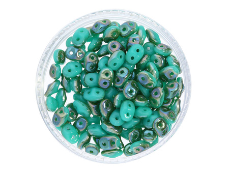 SuperDuo™ / 2.5x5mm / Celsian / Turquoise / 10g / ~140szt