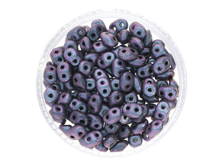 SuperDuo™/  2.5x5mm / Polychrome / Orchid Aqua / 10g / ~140szt