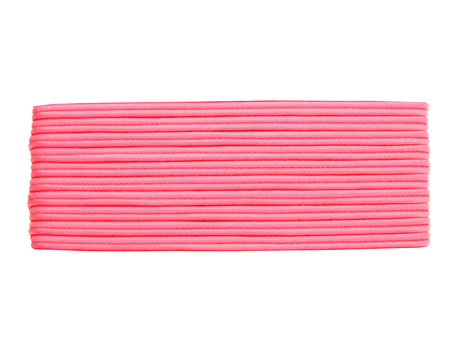 Sznurek do sutaszu chiński / ściśle pleciony / polyester / 3mm / neonowy różowy / 5m