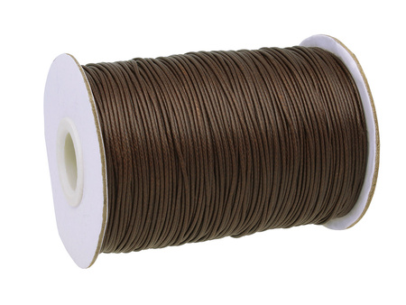 Sznurek powlekany / 1.5mm / ciemny brązowy / 160m